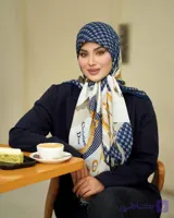 روسری نخی سیا اسکارف منگوله دار 8رنگ مختلف کد 500