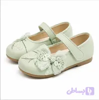 کفش بچگانه مجلسی دخترانه وارداتی با طراحی گلدوزی کد N242-387