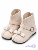 نیم‌بوت بچگانه مجلسی دخترانه مرواریدی وارداتی کد N242-463