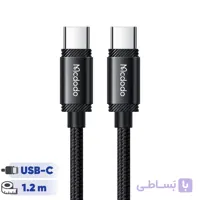 کابل شارژ دو‌سر تایپ‌سی کنفی ۲۴۰ واتی ۱.۲ متری مک‌دودو مدل CA-3680