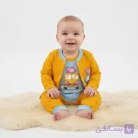 ست سه تیکه نوزادی پسرانه طرح baby vintage