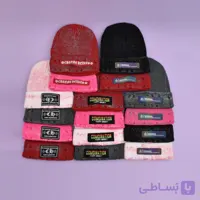 کلاه بافت زاپ دار استیکر براش کد 60