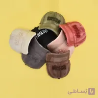 کلاه بیسبالی کتان سنگشور گلدوزی تکه دوزی اکسلنت اکسپو کد 312