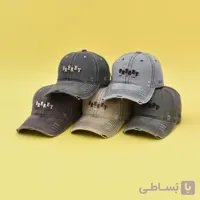 کلاه بیسبالی کتان سنگشور گلدوزی تکه دوزی اکسلنت اکسپو کد 315