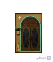 جاکلیدی آینه دار دکوری آویز طرح سنتی درب بازشو
