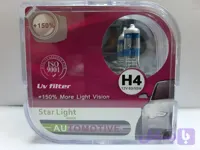 لامپ فابریک H4(55w+150%) افزایش نور استار لایت ۲ عددی