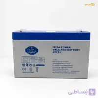 باتری ۶ولت ۷ آمپر ایبیزا پاور ساخت کشور ویتنام