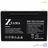 باتری ولتاژ 6ولت شدت جریان 12آمپر زدیاما