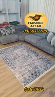 فرشینه سنتی فرشینه آفتاب کد U632مخمل شانل ترک استپدار