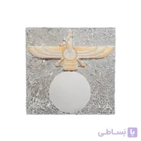 آینه آینه‌کاری‌شده و جاکلیدی دیواری سنتی ، خط هنر