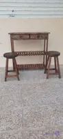 کافی بار چوبی روسین مدل سپنتا به همراه ۲ عدد صندلی