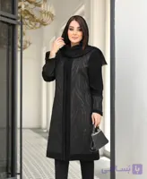 مانتو مجلسی جواهر دوزی سایز بزرگ آیلین