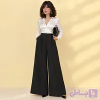 شلوار زنانه واید بگ کرپ نیلمامد ۰۱۰۶