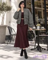 بامبر جکت ژاکارد نیلمامد 0042