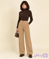 شلوار زنانه راسته مخمل نیلمامد ۰۰۱۴