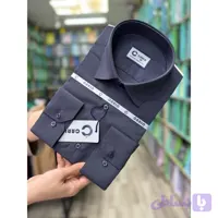 پیراهن مردانه آستین بلند تترون ساده نوک مدادی پارچه بروجرد کد 10031