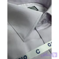 پیراهن مردانه آستین بلند قواره آزاد دوخت فرنگی یاسی روشن پارچه بروجرد 10032