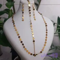 سرویس بدلیجات زنانه استیل طرح سکه ای