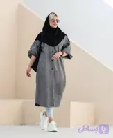 مانتو بلند دانشجویی اداری لینن مدل قاصدک