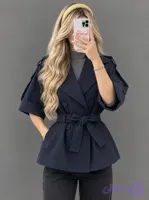 وست پاییزه کتان زارا گرم بالا آستردار مدل آیدا (کد 4OPQD)