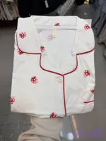 ست دو تیکه راحتی بلوزجلو دکمه و شلوار نخ پنبه وارداتی دخترانه و زنانه کد 9924
