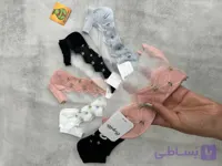 جوراب کفی دار کریستالی