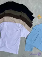 تیشرت کبریتی یقه مربع