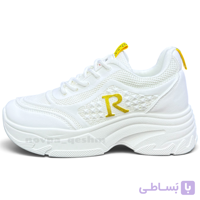 کفش کتونی زنانه لژدار لژمخفی طرح آر Women’s platform Sneakers R