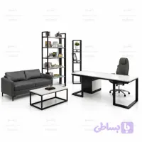میز مدیریتی دو طرف ال – تولید در ابعاد و رنگ دلخواه مشتری