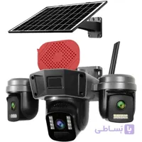 دوربین مینی اسپیددام سولار سیمکارتی 3 لنز OkAM مدل TL4