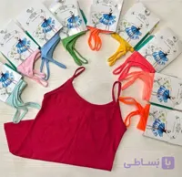 ۳ عدد تاپ نخی زنانه و دخترانه با تنوع رنگ غیر انتخابی فری سایز مناسب فری سایز جنس ویسکوز مناسب باشگاه و روزمره PAMSHOP