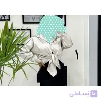 50201  شومیز مانتویی مانتو تونیک بلوز ساتن فری سایز ۳۸ تا ۴۲ تن شیک