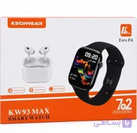 ساعت هوشمند اپل KW93 Max با ۷ بند و ایرپاد