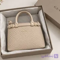 کیف حصیری زنانه رنگ کرم استخوانی