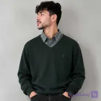بلوز یقه پیراهنی مردانه رنگ سبز