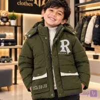 کاپشن مدل R بچگانه رنگ سبز