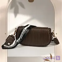 کیف کبریتی زنانه رنگ قهوه‌ای
