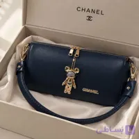 کیف زنانه طرح آدمک رنگ قهوه‌ای