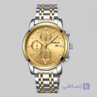 ساعت مچی مردانه تقویم دار تک موتور بافت ریز کد 07