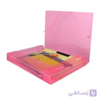 کیف مدارک کش‌دار شفاف 3 سانتی پاپکو کد S501-3T