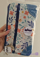 کیف آرایشی چرم دست‌ساز | طرح بهار | کد : ۴
