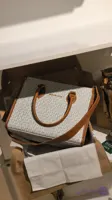 کیف برند مایکل کورس چرم سفید زنانه سایز 33*27
