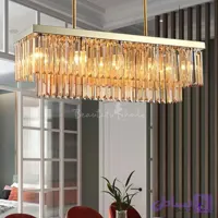 لوستر کانتری کریستالی مدر با طراحی مینیمال