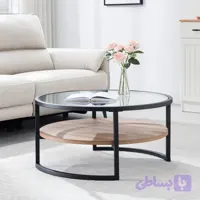 میز جلو‌مبلی مدرن مدل آرارات (دو طبقه)با چوب MDF