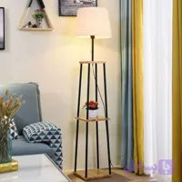 آباژور ایستاده فلزی و چوبی مدل طبقاتی