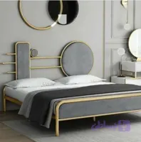 تخت دو نفره فلزی مدل دایره‌ای مدرن