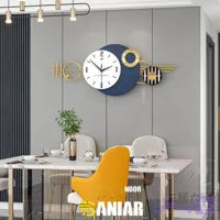 ساعت دیواری تلفیق چوب وفلز (کد YH8PZ)