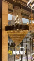 لوستر کریستالی مدل "قصر" (طراحی اختصاصی برای تالارهای پذیرایی، لابی هتل و عمارت‌های دوبلکس)
