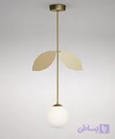 لوستر مدرن تک شعله مدل "گلخانه" (طراحی اختصاصی برای فضاهای دنج و اتاق خواب)A189.1)