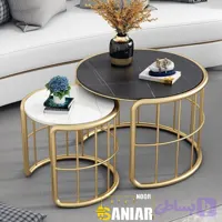 میز عسلی گرد دو تیکه با رویه ی MDF(M709)